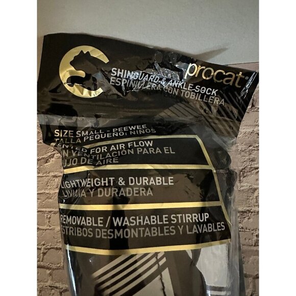 Procat Youth Small Shinguard and Ankle socks - gray and black - Picture 2 of 6